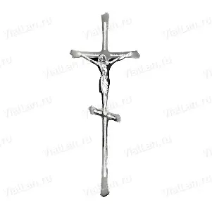 Крест KP0 P6 (24*9, Бронза, цвет Хром, Православный) арт:816