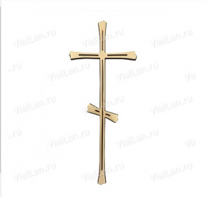 Крест KP5 (43*17, Бронза, цвет Темное золото, Православный) арт:827