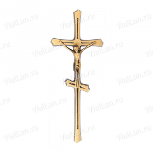 Крест KP0 P6 (24*9, Бронза, цвет Темное золото, Православный) арт:817