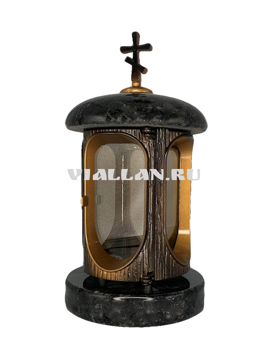 Лампада классика (Лабродарит, Бронза) арт:933