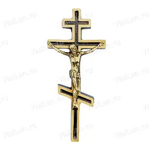 Крест KP1 P6 (20*8, Бронза, цвет Золото, Православный) арт:1463