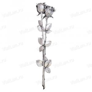Цветы  Ц6 КС Ст Роза серебро  (60*13, композит + стекловолокно, Цветы) арт:887