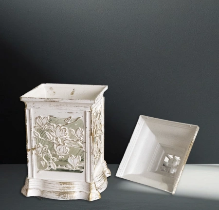 Лампада Домик Вьюн KAT Цветы (25*15*15, материал Пластик, цвет бронза) в упаковке 6 штук  арт:2545