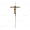 Крест K21 P2 (48*20, Бронза, цвет Темное золото, Католический) арт:851