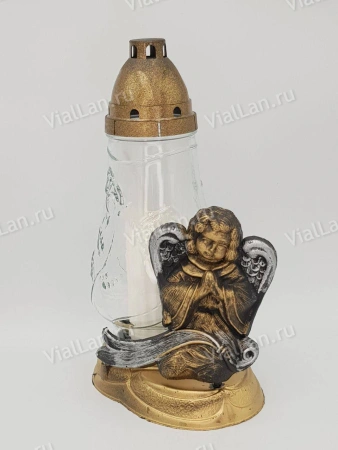 Лампада стеклянная Z 476 (материал Пластик+Стекло, цвет Бронза, в упаковке 5 штук) арт:1970