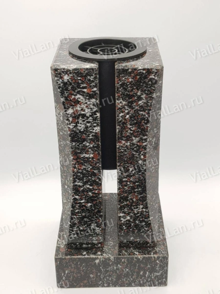 Ваза Талия (28*15*15, гранит Амфиболит, с вкладышем) арт:2082