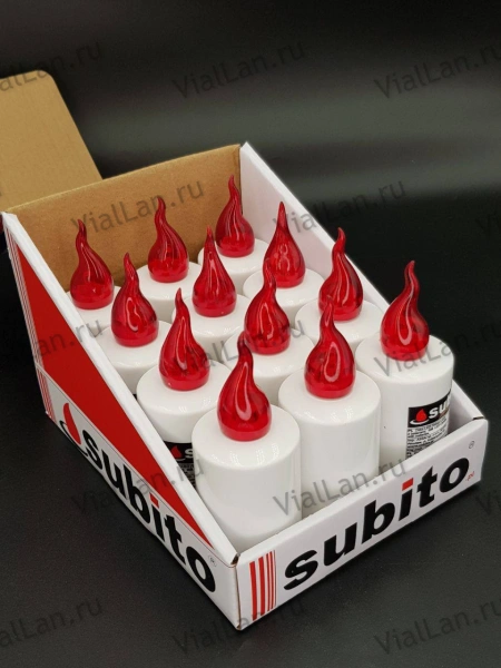 Свеча для лампады электрическая Subito 2 (Время горения 30 дней, в упаковке 12 шт.) арт:2015