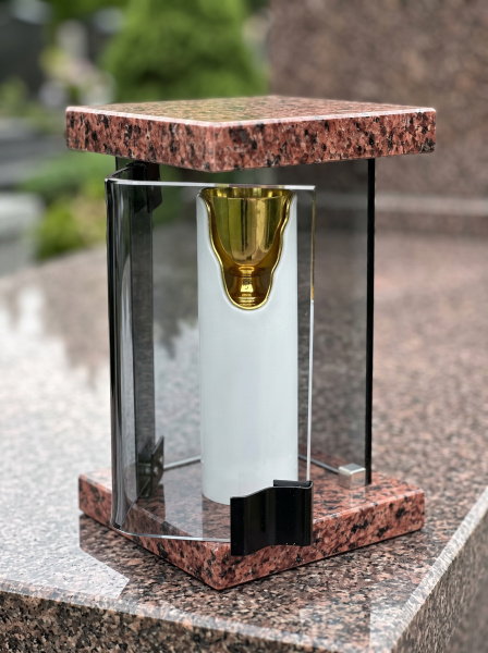 Лампада МЕРЦАНИЕ (21*13 см, Гранит Лезник) арт:2911