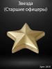 Звезда старшие офицеры округлая (19*18*3 см. Гранит Габбро, окраска золото) арт:2658