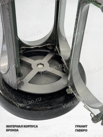 Лампада классика (Габбро, Серебро) арт:742