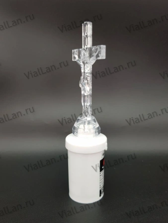 Свеча для лампады электрическая Крест (Время горения 45 дней, в упаковке 12 шт.) арт:2008