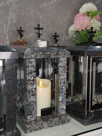 Лампада прямая (Гранит Блю Перл) арт:1724