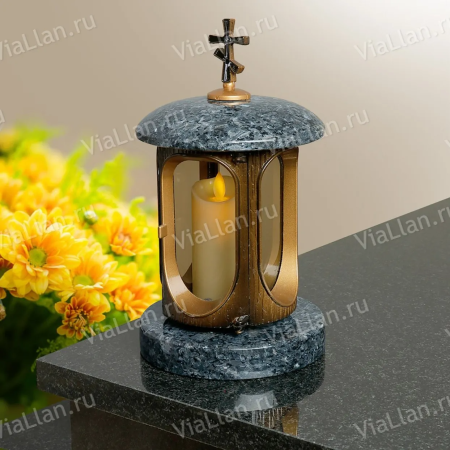 Лампада классика (Блю перл, бронза) арт:859