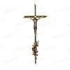 Крест K19 P5 D4 (38*15, Бронза, цвет Темное золото, Католический) арт:840