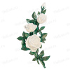 Цветы Ц1 ЛКБ Ст Роза белая угловая  (33*25, композит + стекловолокно, Цветы) арт:886