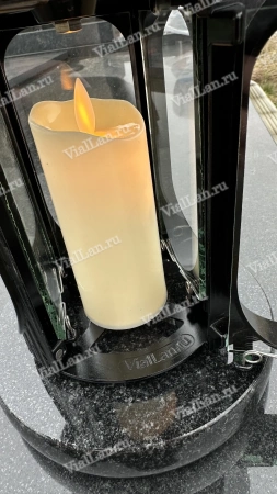 Лампада классика (Габбро, Черный) арт:743