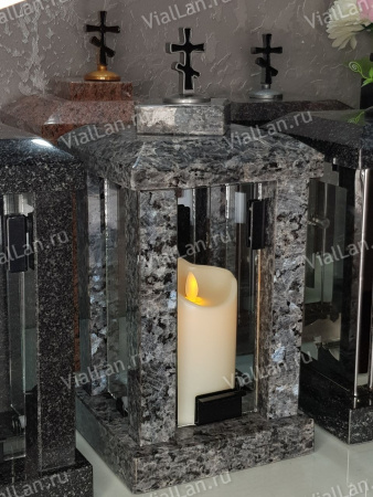 Лампада прямая (Гранит Блю Перл) арт:1724