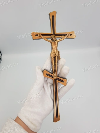 Крест V2 P2 (30*11, Бронза, цвет Бронза, Православный) арт:1350