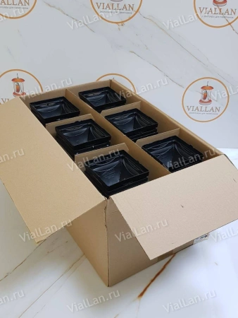 Лампада стеклянная Gart 3 (32*16*16, материал Пластик+Стекло,  цвет черный) в упаковке 6 штук  арт:1900