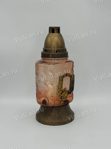 Лампада стеклянная Z 301 (материал Пластик+Стекло, цвет Бронза, в упаковке 8 штук) арт:1974