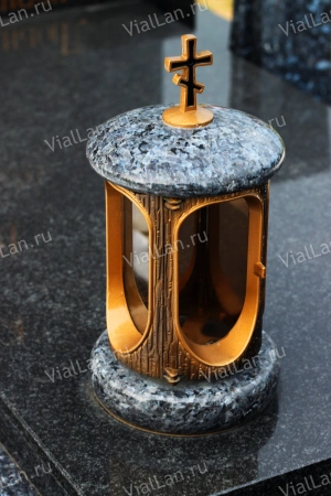 Лампада классика (Блю перл, бронза) арт:859