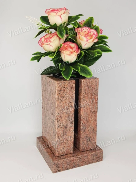 Ваза ПРЯМАЯ (23*15, гранит Винга) арт:2079