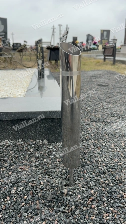 Ваза СТАНДАРТ (35*5, ножка 20, Сталь нержавеющая) арт:1648