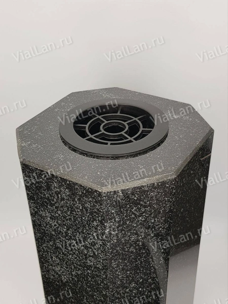 Ваза ЦЕЛЬНАЯ "РОВНАЯ" (30*15, гранит Габбро, Карелия) арт:2105