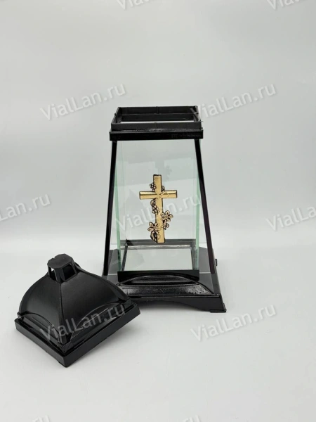 Лампада стеклянная GART 3 (материал Пластик+Стекло, цвет Черный, в упаковке 6 штук) арт:1980