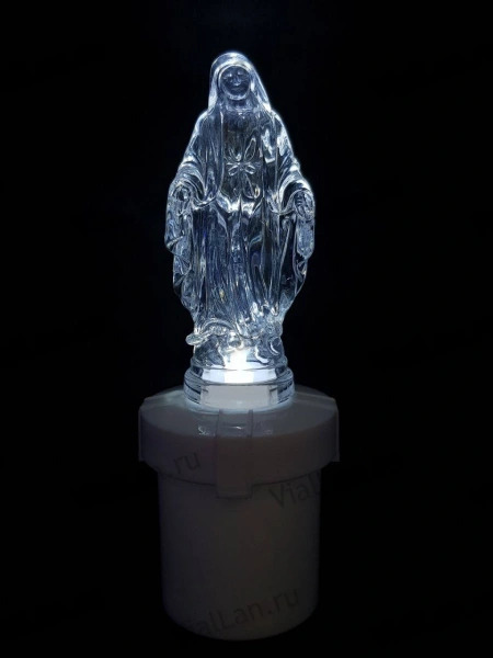 Свеча для лампады электрическая Мария (Время горения 45 дней, в упаковке 12 шт.) арт:2007