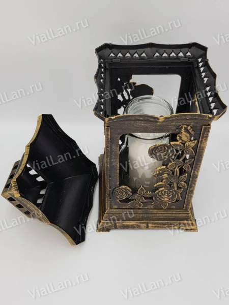 Лампада KAT ZR zl (36*17*17, материал Пластик, цвет бронза) в упаковке 6 штук  арт:1923