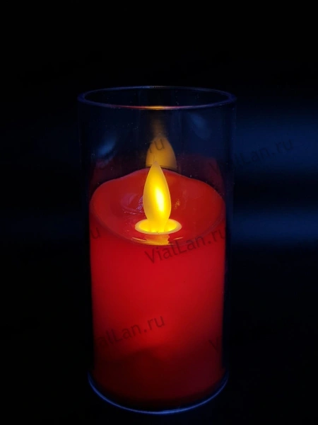 Свеча для лампады электрическая D11 (Красная) арт:1657