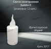 Свеча лампады электрическая S11 354 Белый (11*4, Время горения 30 дней, в упаковке 12 шт.) арт:2017