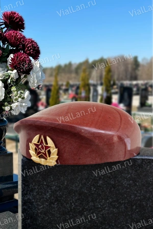 Берет (22*19*8, гранит Малиновый Кварцит) арт:1763