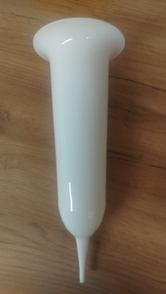 Ваза Пластиковая wbijany 2DONPL (30*14, материал Пластик, цвет белый) в упаковке 10 штук  арт:2400