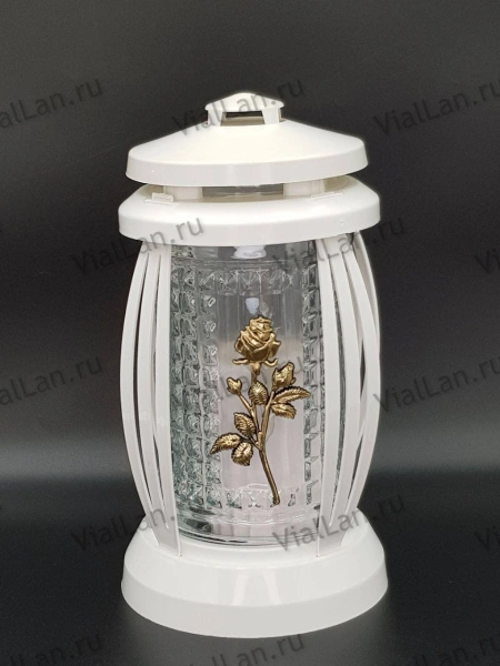 Лампада стеклянная Prima 3 (материал Пластик+Стекло, цвет белый) в упаковке 6 штук  арт:1957