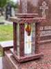 Лампада МЕМОРИ КВАДРАТНАЯ (25*15 см, Гранит Лезник) арт:2909