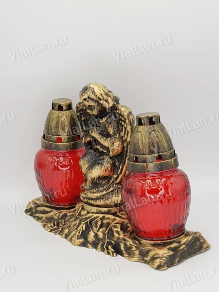 Лампада Стеклянная Lau 351 (материал Стекло+Пластик, цвет Золото) в упаковке 1 шт. арт:2060