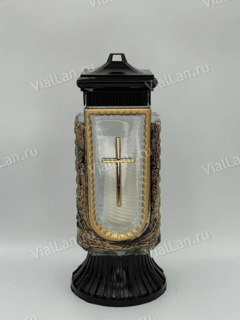 Лампада стеклянная ZC4 vazon (материал Пластик+Стекло, цвет Черный, в упаковке 6 штук) арт:1976