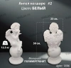 Ангел на шаре #2 (50*23 см. материал полимергранит, цвет белый) арт:1896