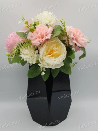 Ваза #12 (25*13, цвет Габбро, материал Полимер) арт:1894