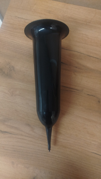 Ваза Пластиковая wbijany 2DONPL (30*14, материал Пластик, цвет черный) в упаковке 10 штук  арт:2402