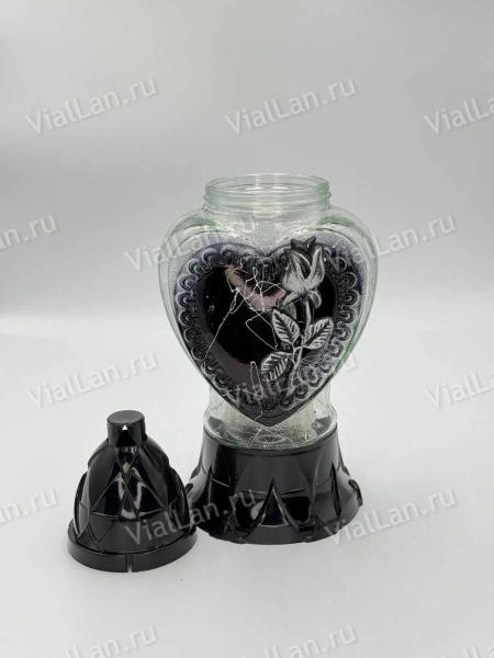 Лампада Стеклянная Z 925 (материал Стекло+Пластик, цвет Черный) в упаковке 8 штук  арт:2028