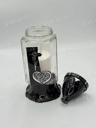 Лампада Стеклянная Z 575 (материал Стекло+Пластик, цвет Черный) в упаковке 8 штук  арт:2029