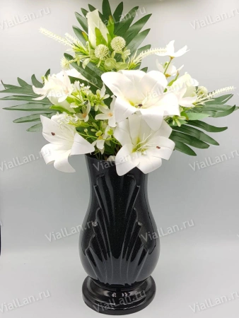 Ваза #10 (29*13, цвет Габбро, материал Полимер) арт:1889