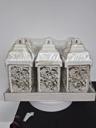 Лампада Домик Вьюн KAT Цветы (25*15*15, материал Пластик, цвет бронза) в упаковке 6 штук  арт:2545