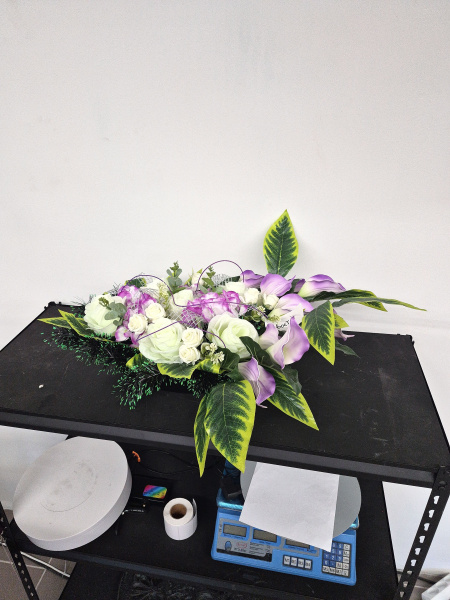 Корзинка с цветами хвост Ладья арт:2376