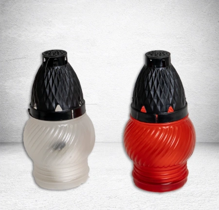 Лампада пластиковая Микс Plast (размер 14х6, корпус шаровидный, колба цветной пластик, в упаковке 13 шт.) арт:2539