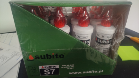 Свеча лампады электрическая S7 562 красная (в упаковке 12 шт.) арт:2445