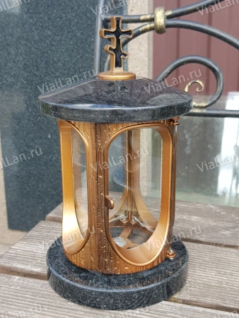 Лампада классика (Габбро, Бронза, Карелия) арт:1527